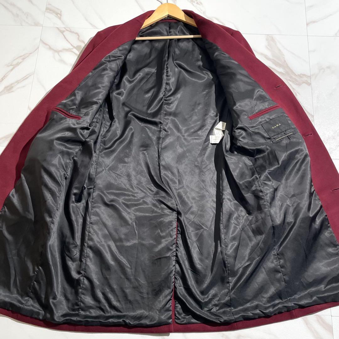 極美品 大きめサイズ表記XL ZARA ザラ ロングチェスターコート
