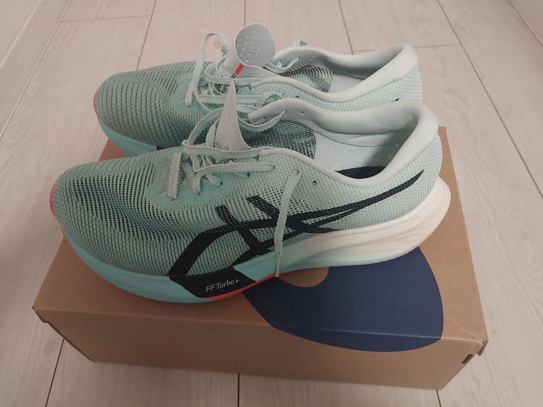 ヨウ様専用】27.5センチASICS メタスピードスカイパリ ミントグリーン