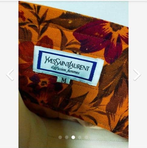 YSL】激レア vintage 花柄 マント