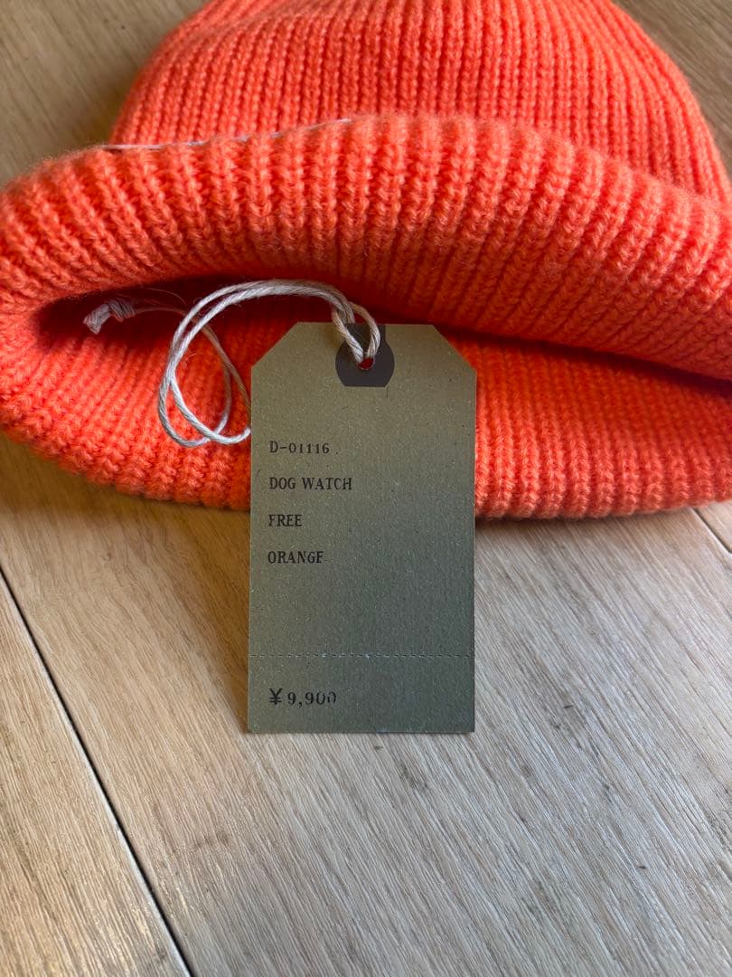 THE H.W.DOG&CO. ニット帽オレンジ