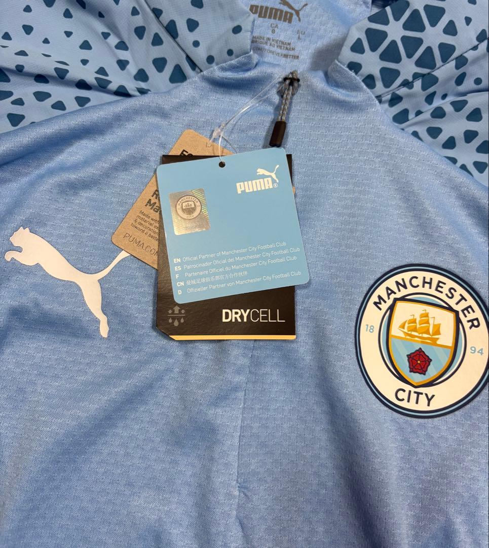 マンチェスターシティ　選手支給品　トレーニングトップL