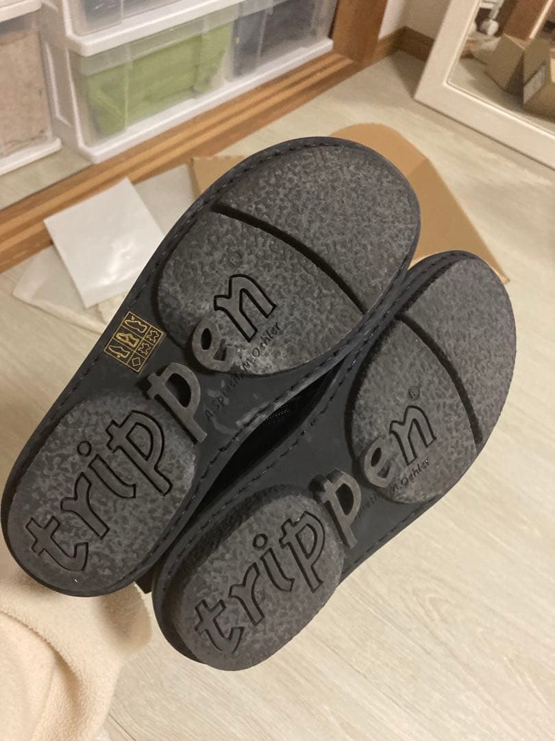 美品　トリッペン Kinky キンキー サイドゴアブーツ 本革 ブラック