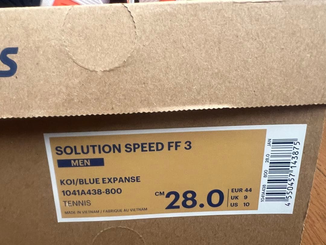 シューズ(男性用) asics SOLUTION SPEED FF 3 28.0cm