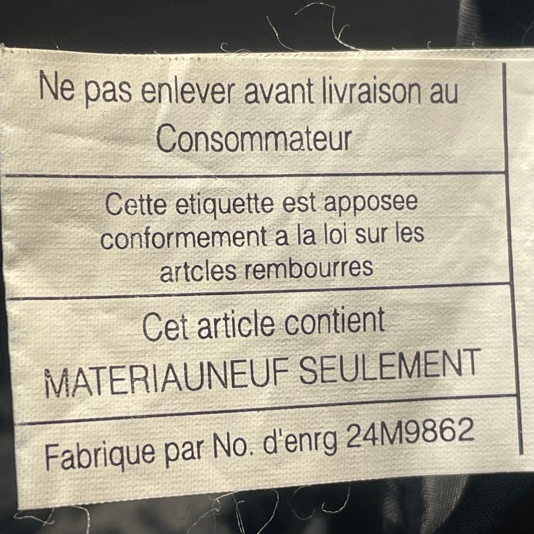 AMANATI アマナティ スタジャン 襟革 本革 企業ロゴ刺繍 黒 L程