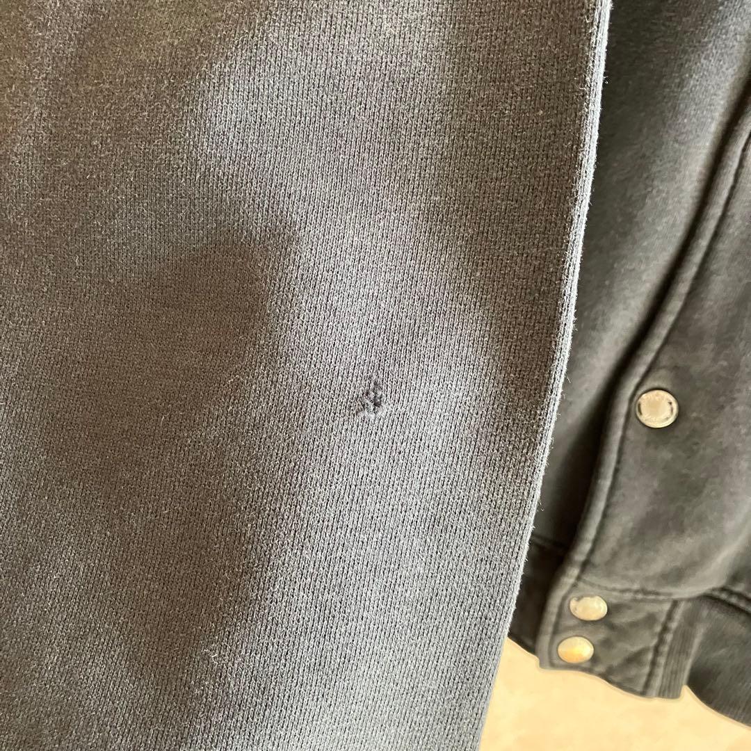 古着 ステューシー 両面レタードロゴ スタジャン 黒 L フェード