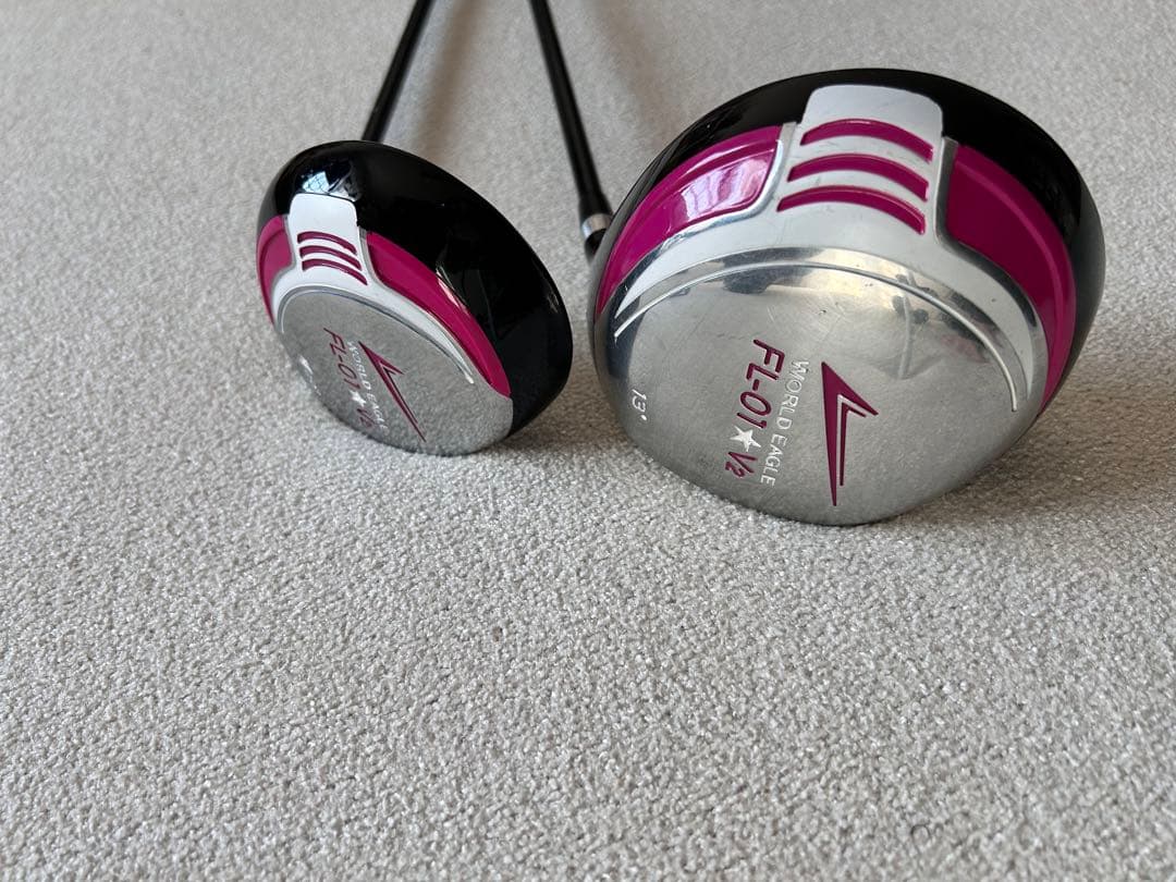 レディース ゴルフ スタンドバッグ 黒/ピンク 初心者向け