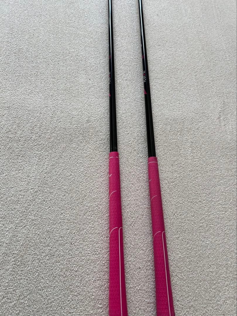 レディース ゴルフ スタンドバッグ 黒/ピンク 初心者向け