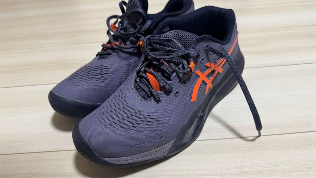 ASICS Gel resolution X グレー/オレンジ 27.5cm