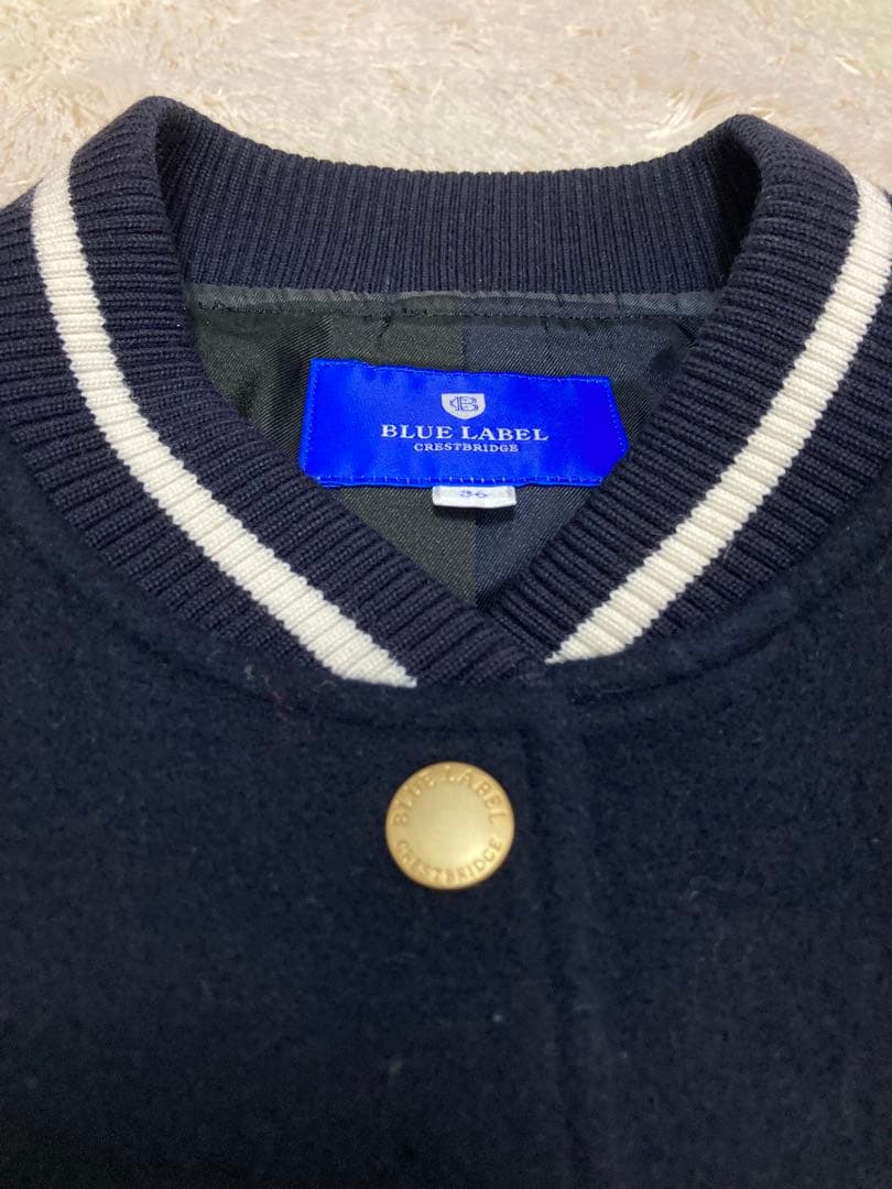 【美品】ブルーレーベルクレストブリッジ スペリオルダブルビーバーブルゾン 36