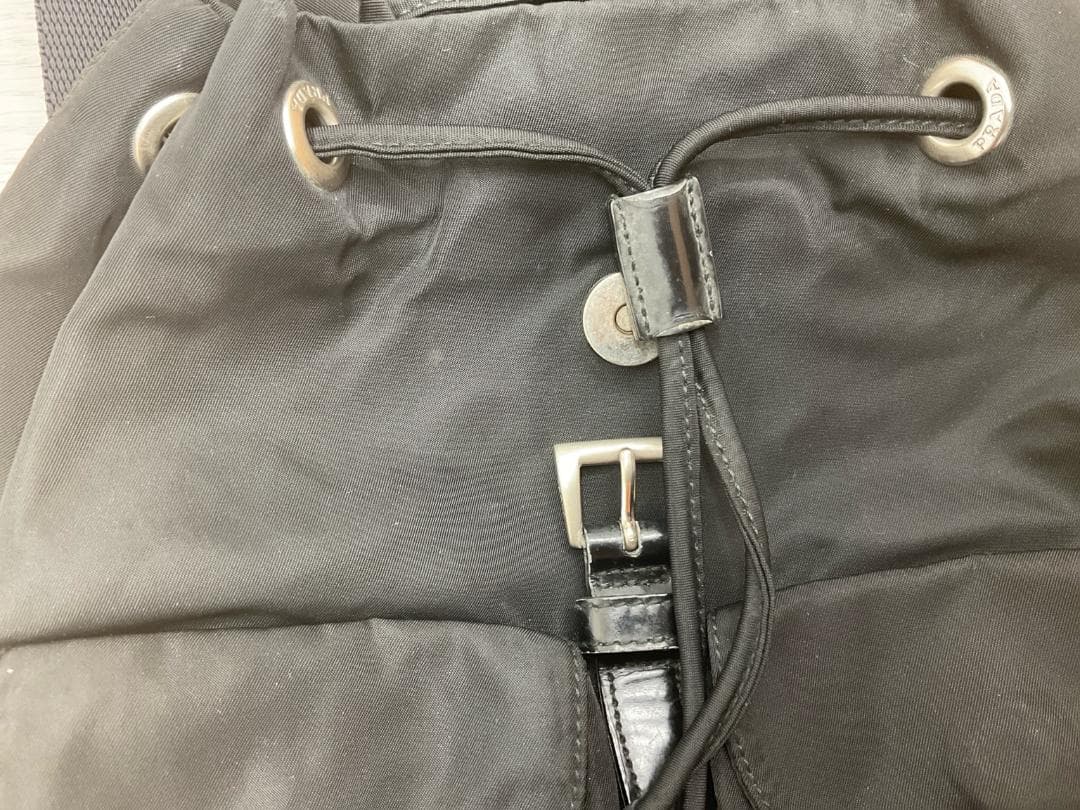 ✨PRADA プラダ　B6677F リュックナイロン　三角ロゴ　ブラック