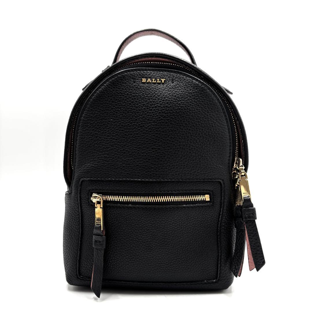 美品・現行 バリー 3way ショルダーバッグ リュック ロゴ レディース 黒