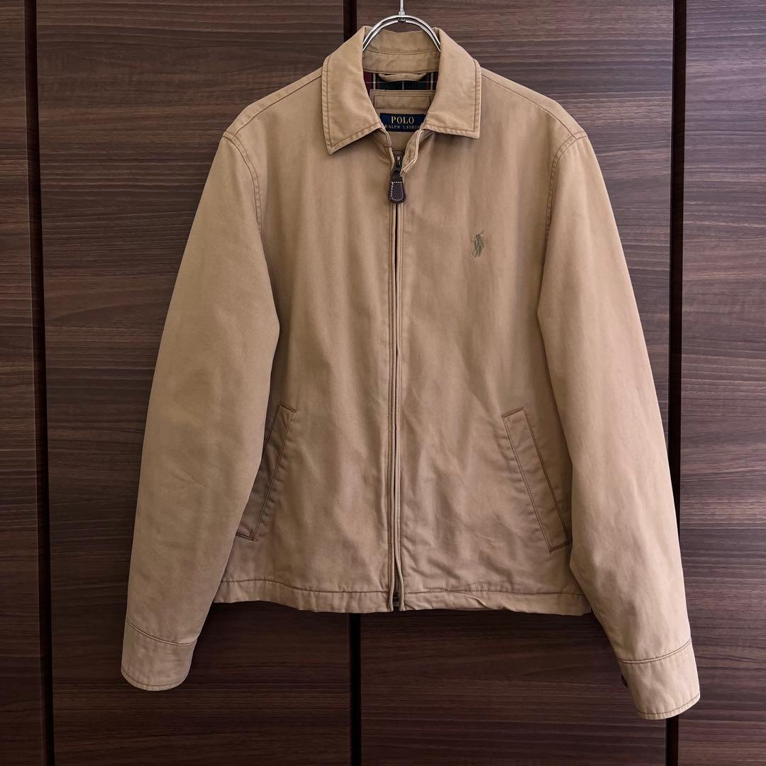 【美品】ポロラルフローレン スイングトップブルゾン 現行タグ チェック裏地 XS