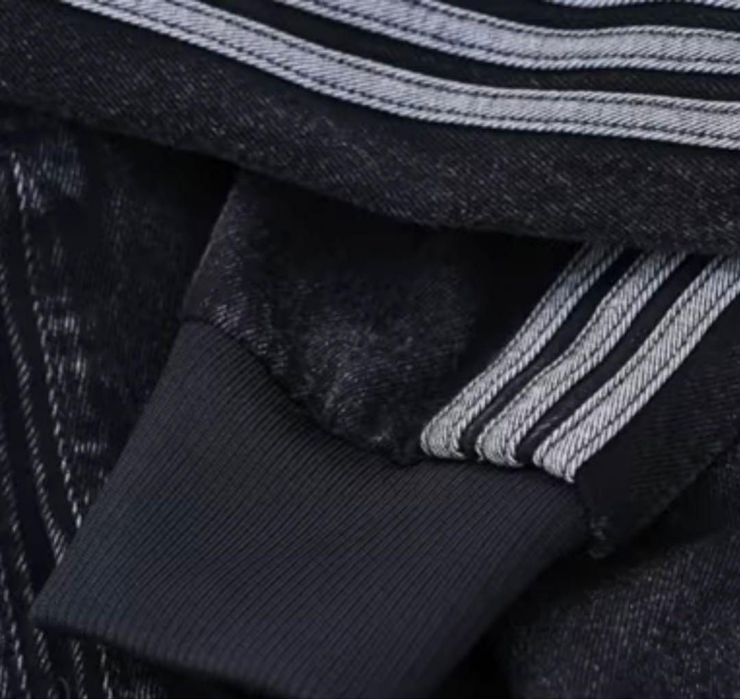 新品L】アディダス アディカラーデニムジャケット　ファイヤーバードトラックげんじ