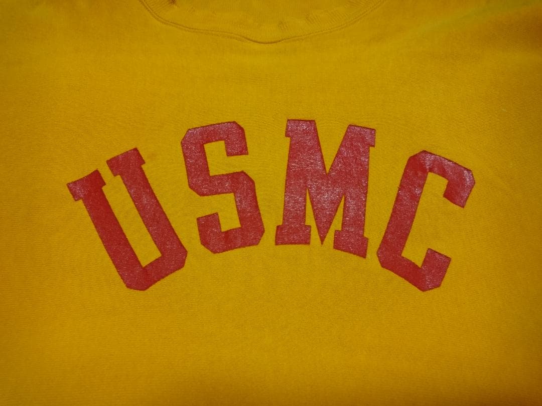 ビンテージ USMC 80s トリコタグ チャンピオン リバースウィーブ 単色