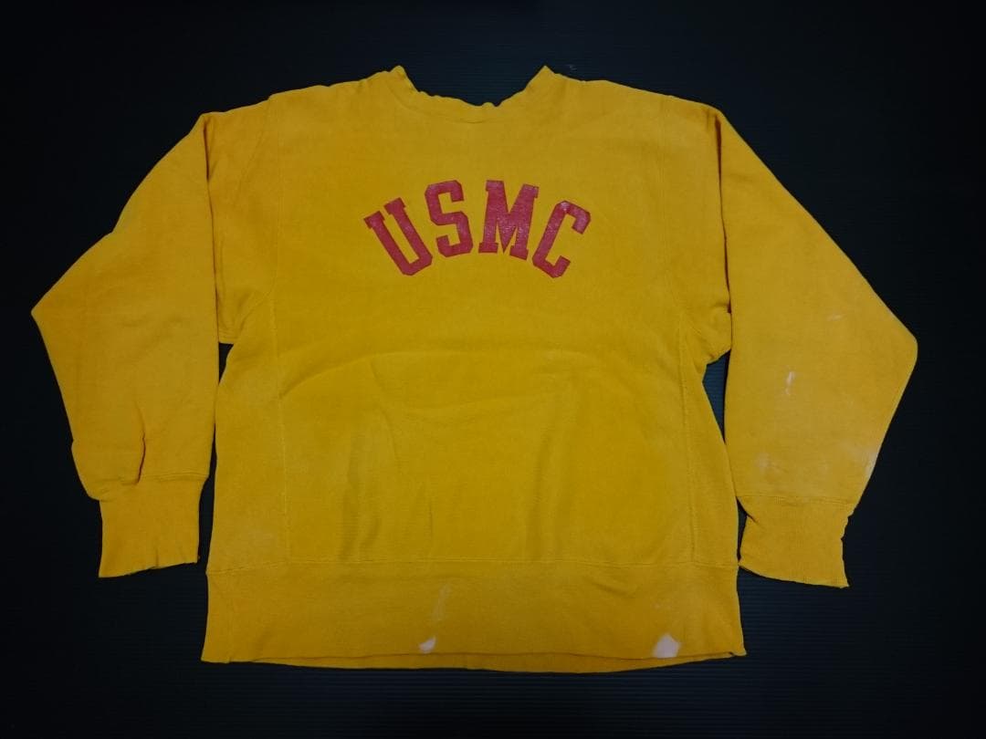 ビンテージ USMC 80s トリコタグ チャンピオン リバースウィーブ 単色