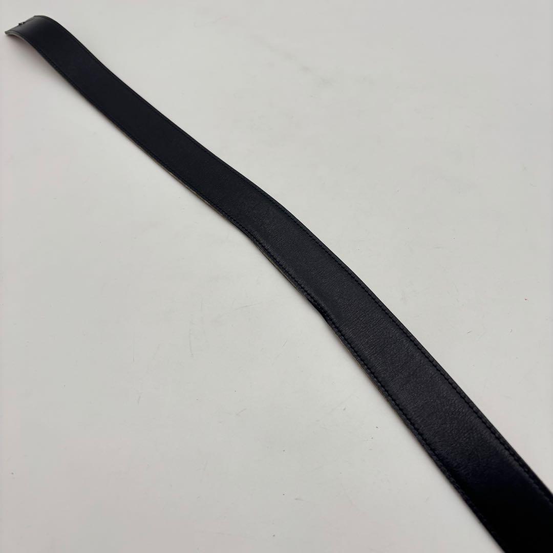 HERMESエルメス リバーシブル レザーベルトウエスト90 ブラック ブラウン