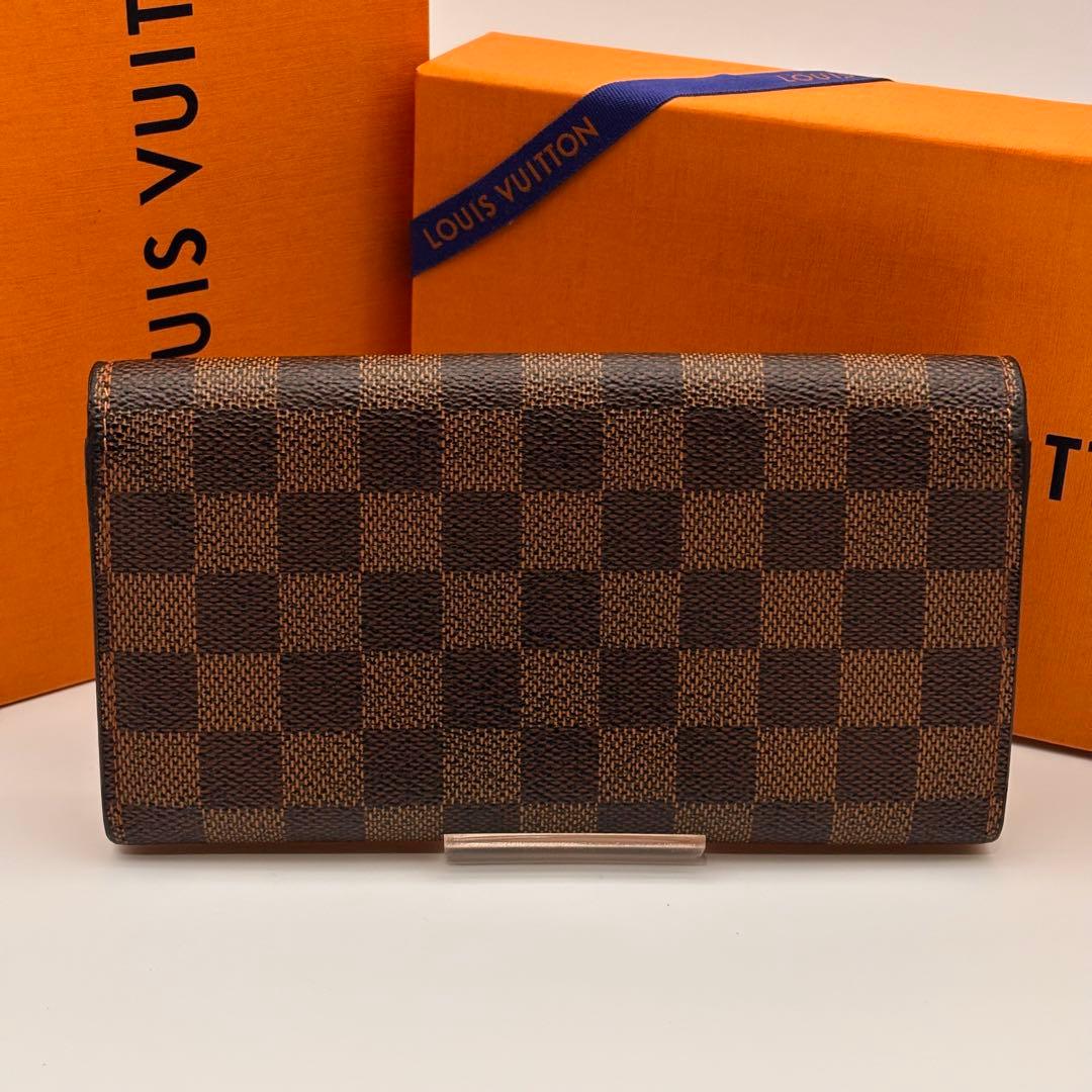 【鑑定済み】ルイヴィトン✨ダミエ✨ポルトフォイユサラ 2つ折り 長財布