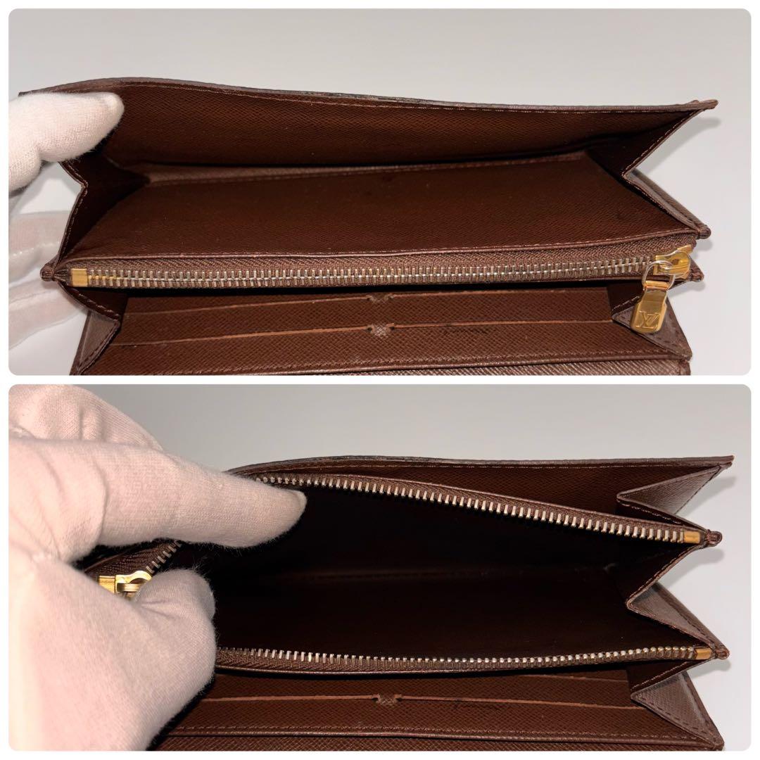 【鑑定済み】ルイヴィトン✨ダミエ✨ポルトフォイユサラ 2つ折り 長財布