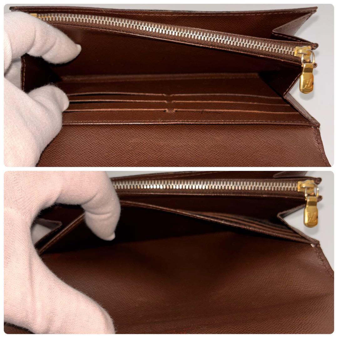 【鑑定済み】ルイヴィトン✨ダミエ✨ポルトフォイユサラ 2つ折り 長財布