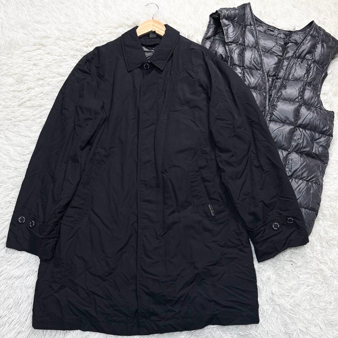 モンベル ステンカラーコート L ダウン 3way ジャケット ブラック