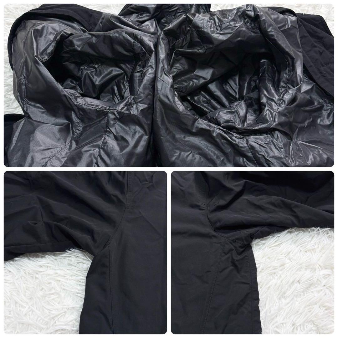 モンベル ステンカラーコート L ダウン 3way ジャケット ブラック