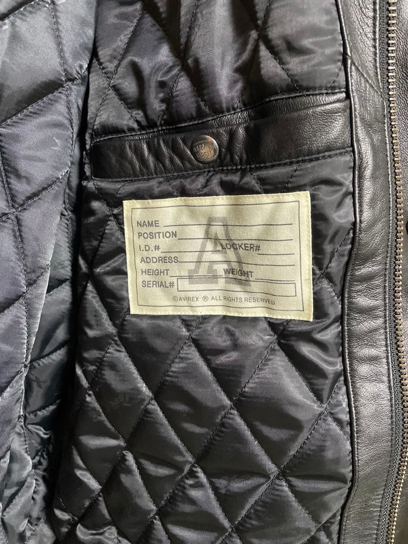 Avirex レザーボンバージャケット