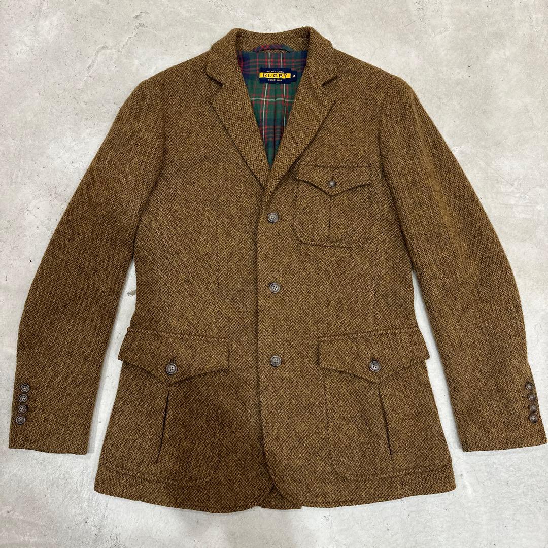 RUGBY ブラウンツイード テーラードジャケット ラルフローレン