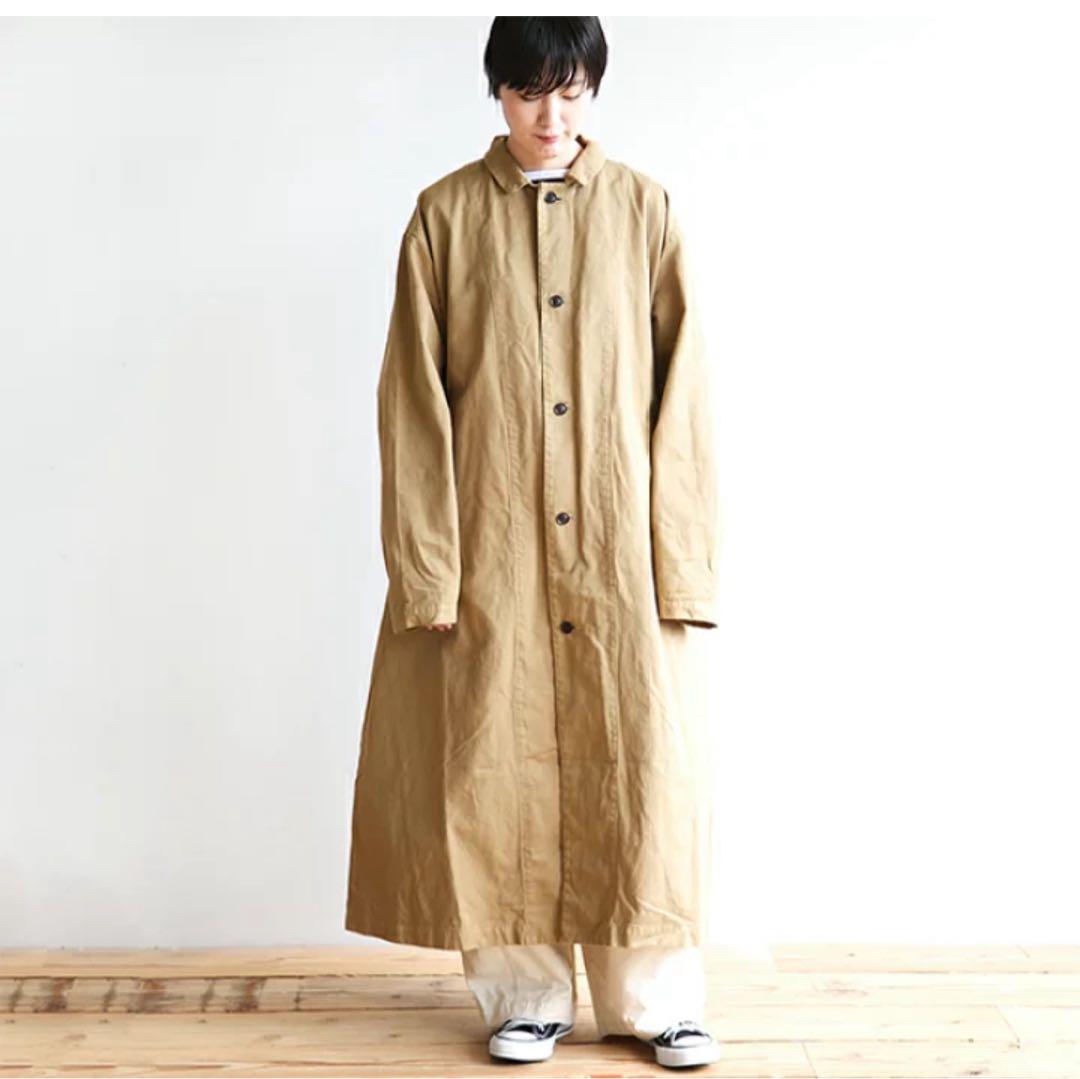 HARVESTY ハーベスティ チノクロスオーバーコート ロングコート　２