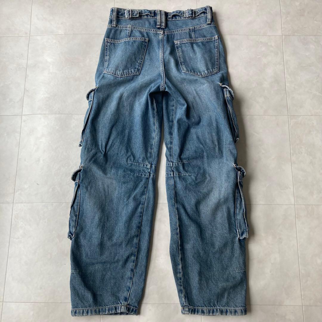 00s ZARA ミッドライズ カーゴ デニムパンツ ヴィンテージ y2k 36
