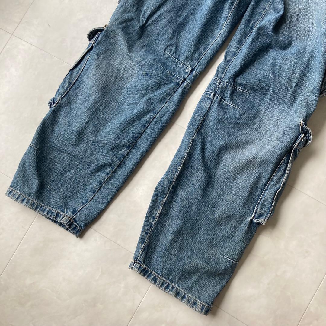 00s ZARA ミッドライズ カーゴ デニムパンツ ヴィンテージ y2k 36