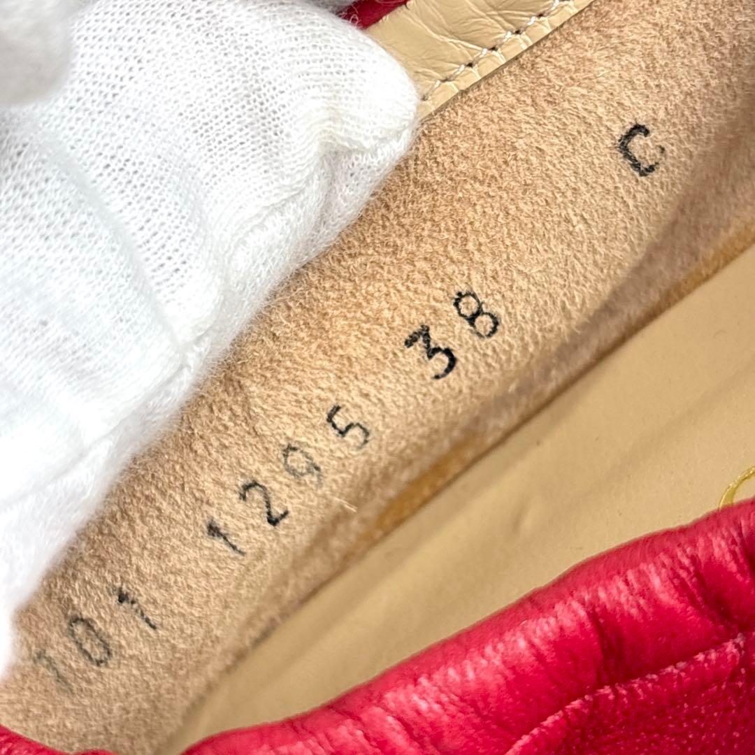 【極美品】GUCCI グッチ ホースビット フラットシューズ ラムレザー 24㎝