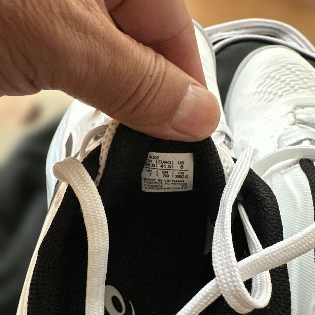 最終大幅お値下☆断捨離☆アシックスソフトテニス砂入りオムニクレー用テニスシューズ