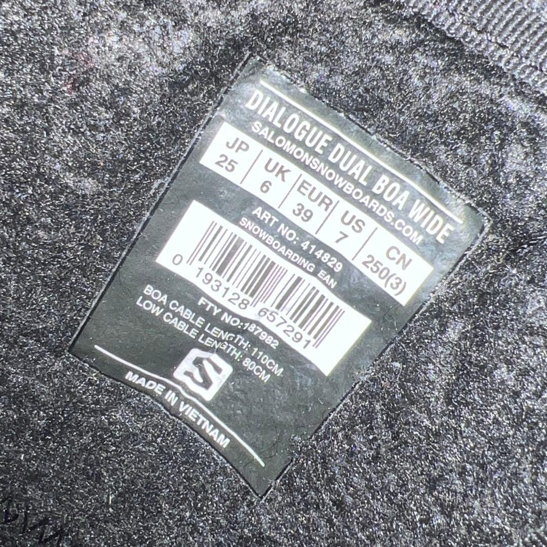 7-8回使用 25cm SALOMON DIALOGUE BOA WIDE
