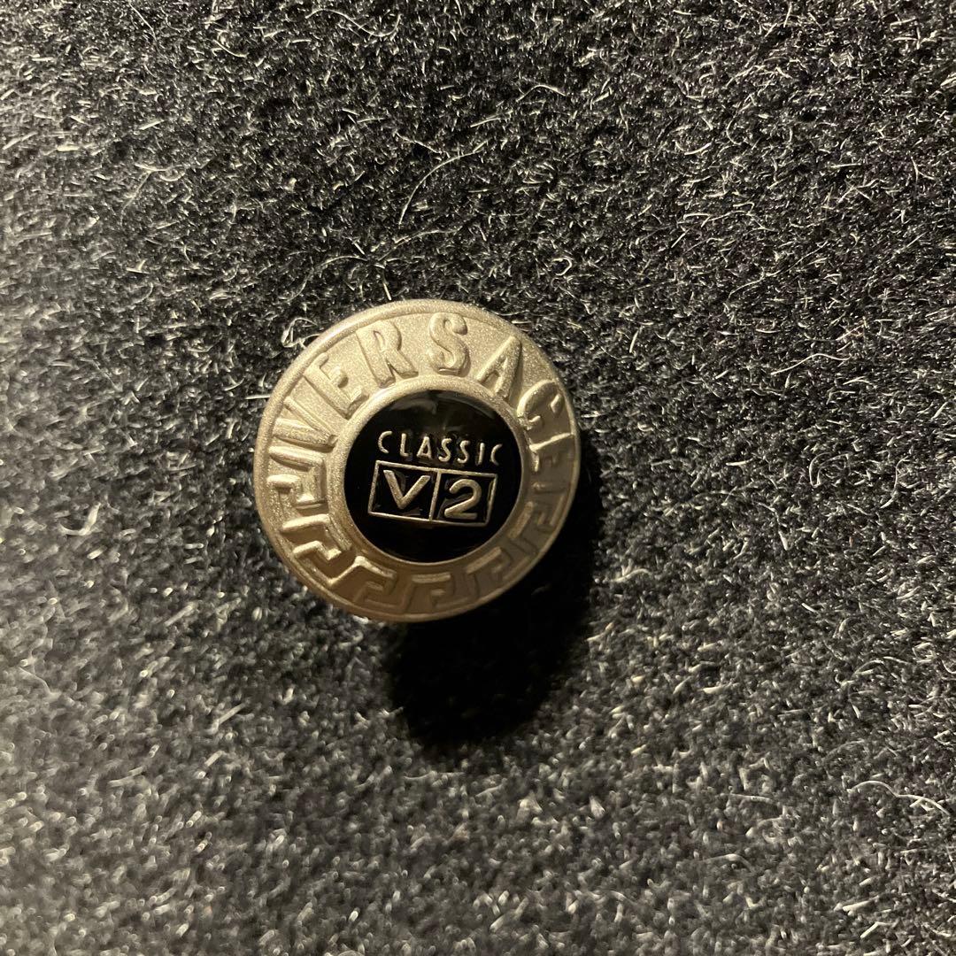 ヴェルサーチェダブルブレスト チェスターコート 黒《M》