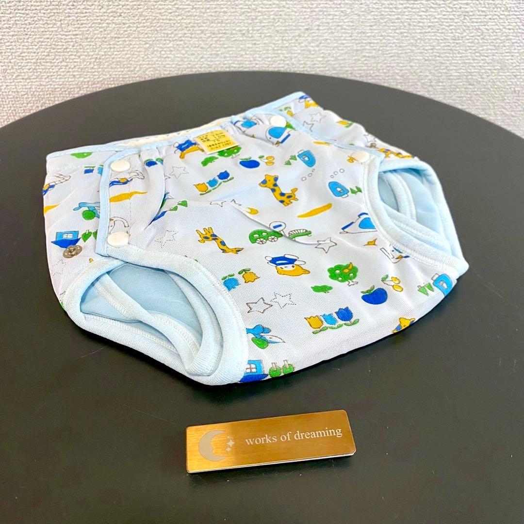 限定1 レトロ オムツカバー 2種 アニマル 動物　キリン 鳥　犬　車　花