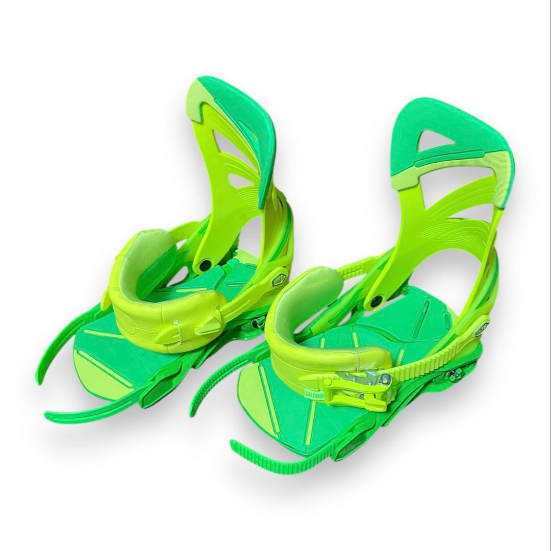 SALOMON HOLOGRAMスノーボードビンディング グリーン