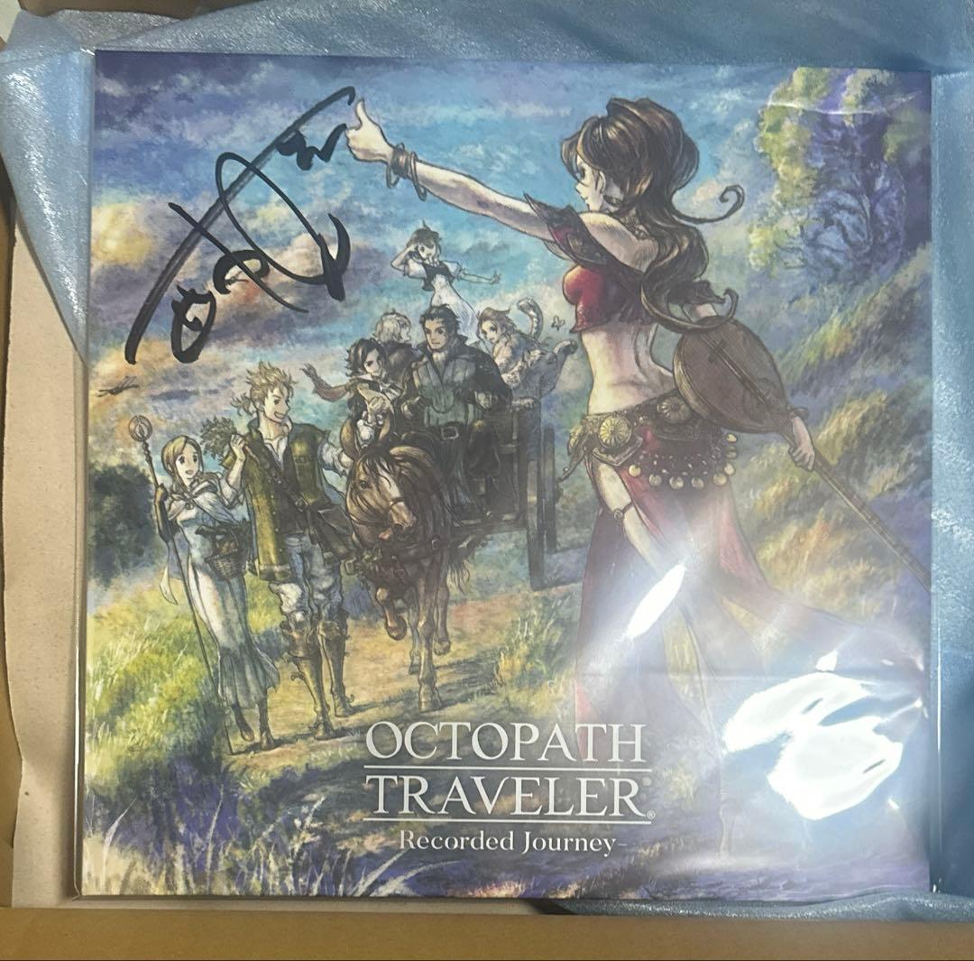オクトパストラベラー lp アナログレコード 西木康智直筆サイン入り