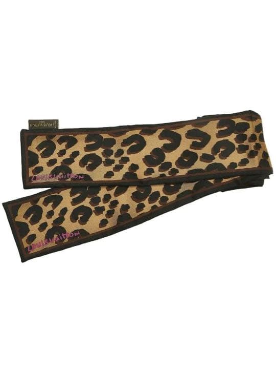 【ルイヴィトン】スカーフ　レオパード