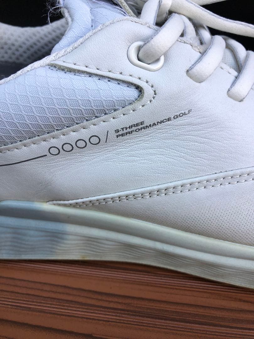 340番 美品 ecco ゴルフシューズ 37 23.5cm スパイクレス