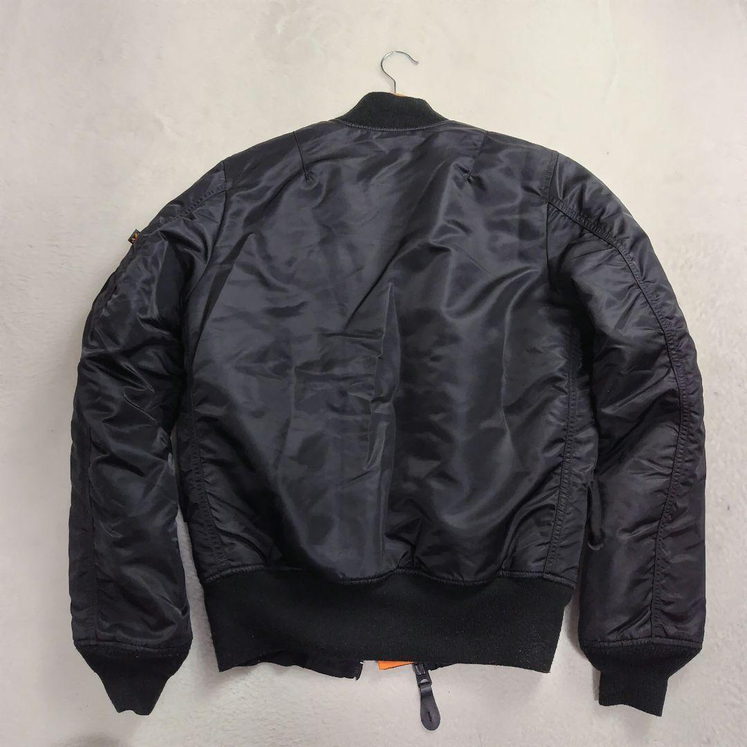 ✨極美品✨　アルファ　MA-1 フライトジャケット　ブラック　黒　X S