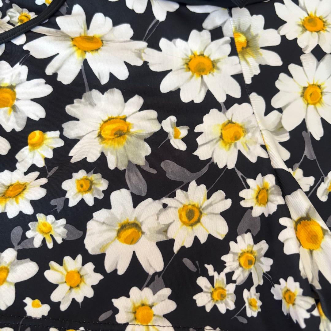 ミカランセ ミカノ ニコちゃん 花柄 Tシャツ ショートパンツ セットアップ 黒