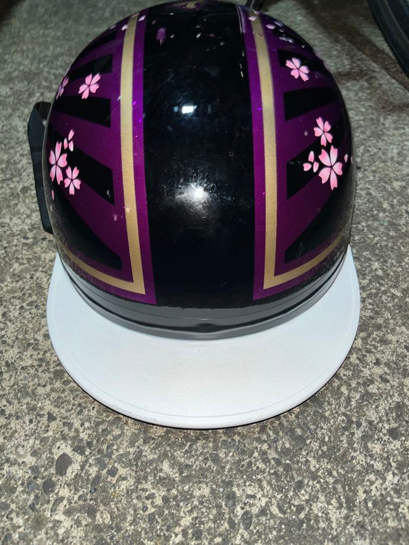 コルク半 カスタム 富士日章 三つボタン 黒紫 ラメ 桜 - メルカリ