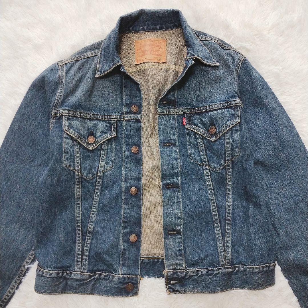 90sリーバイス 71557 復刻日本製デニムジャケット40 J02