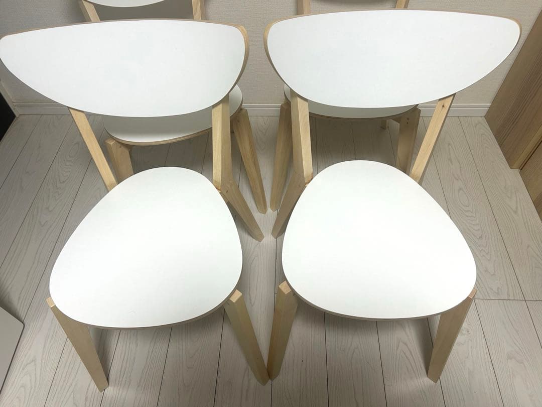 極美品】IKEA NORDMYRA ダイニングチェア 4脚セット - ダイニング