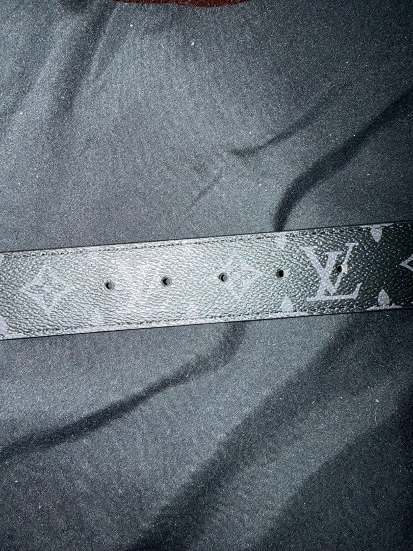 ルイヴィトン LV ベルト 美品 モノグラム 箱・保存袋付 あんしん鑑定