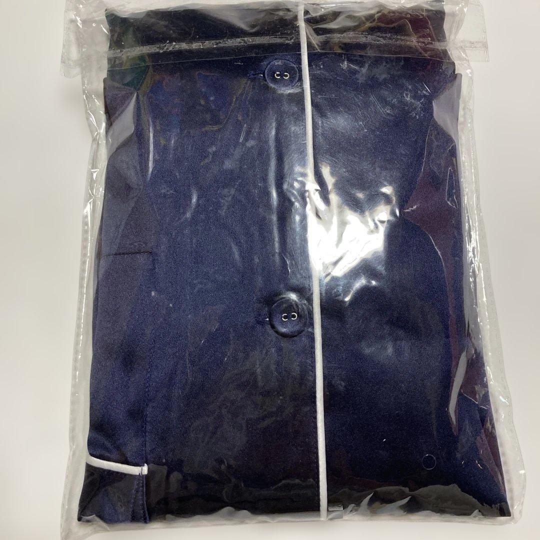 COCO SILK ネイビー パジャマMサイズ　シルク100%