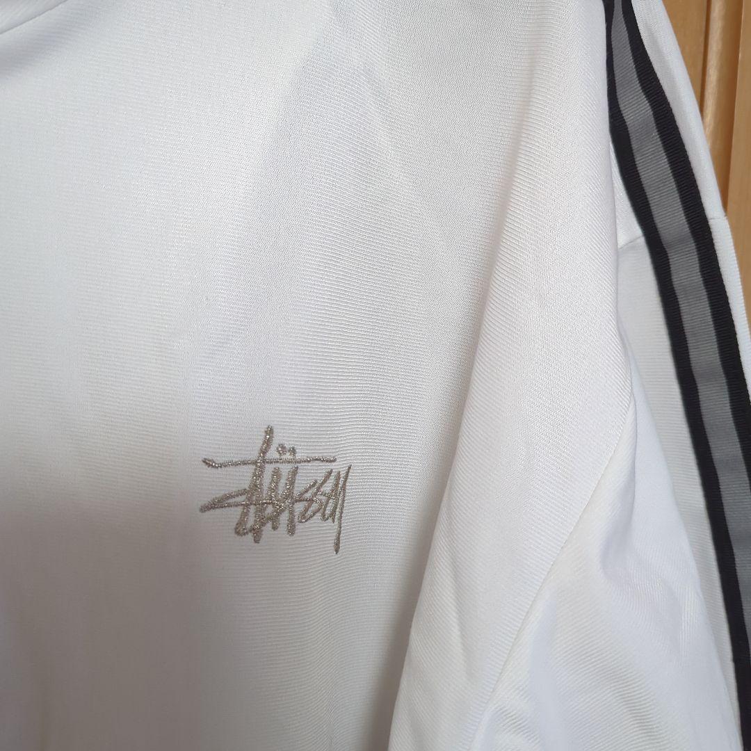 夢*島様 【ビンテージ】90s Stussy ホワイトジャージセットアップL