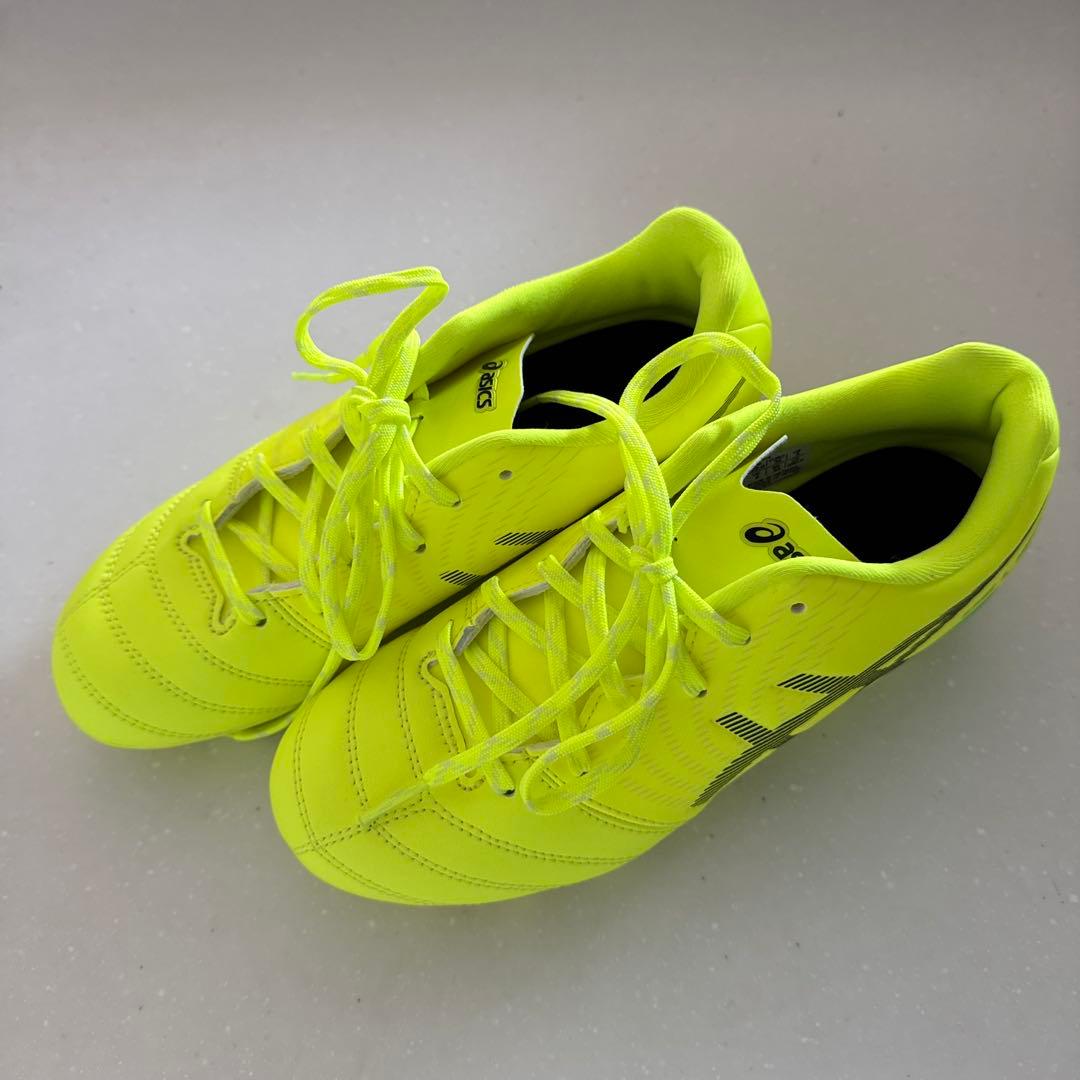asics 蛍光イエロー スパイク 22cm - メルカリ
