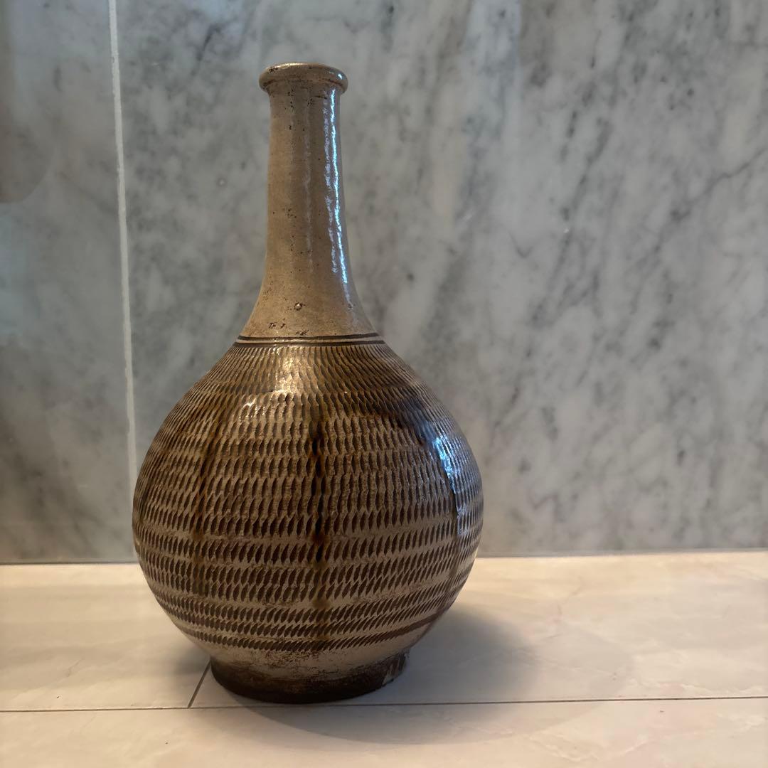 ヴィンテージ作家さんサイン民藝 手仕事が芸術的な他とは一線を画す小石原焼の花瓶