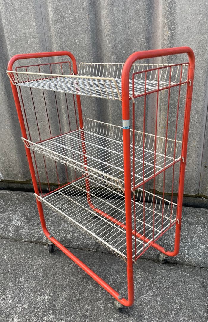 ビンテージ/レトロ/スチールラック/ワイヤーラック/ラック/陳列棚/店舗什器